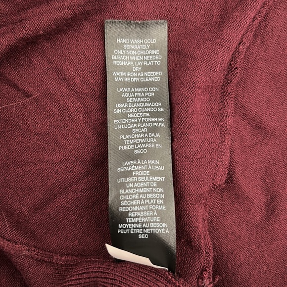 WHBM Burgundy open front cardigan - Picture 3 of 3